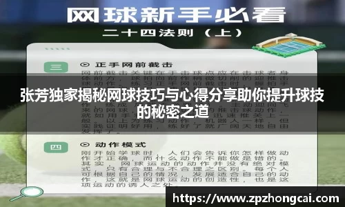 张芳独家揭秘网球技巧与心得分享助你提升球技的秘密之道